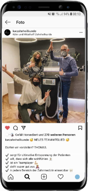 Socila media marketing ziahnarztpraxis